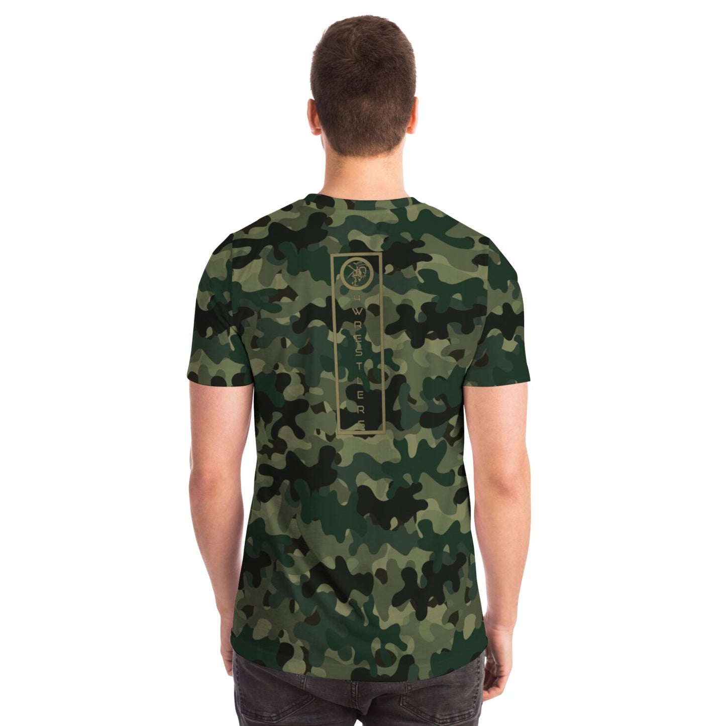 4Wrestlers Hunting Camo All Over Print Premium T-shirt