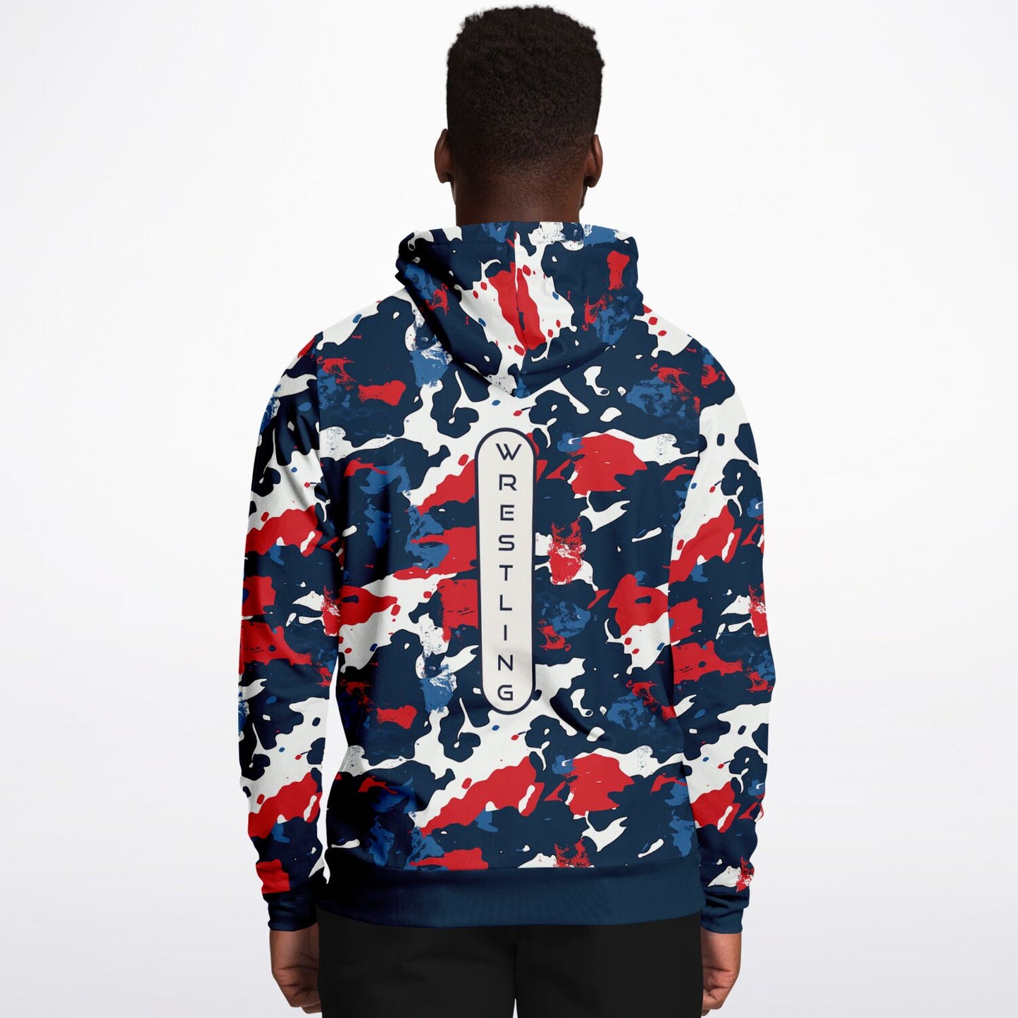 4Wrestlers Patriotic Camo Athletic Premium Hoodie - AOP Hoodie