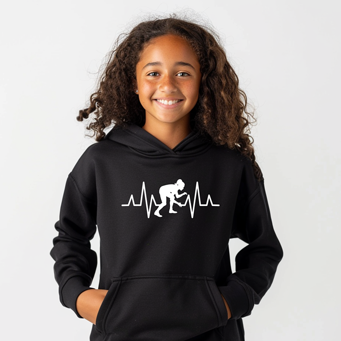 Girls Wrestling Women Wrestler Gift Female Wrestle Youth Hoodie Heavy Blend Hooded Sweatshirt