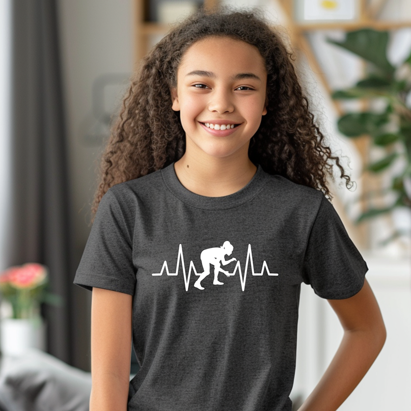 Girls Wrestler Gift Female Youth Freestyle Wrestling T-Shirt Kids Wrestler Tee