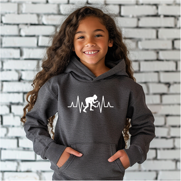 Girls Wrestling Women Wrestler Gift Female Wrestle Youth Hoodie Heavy Blend Hooded Sweatshirt