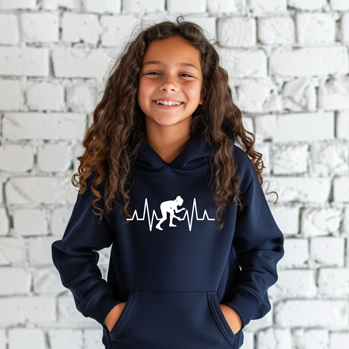 Girls Wrestling Women Wrestler Gift Female Wrestle Youth Hoodie Heavy Blend Hooded Sweatshirt