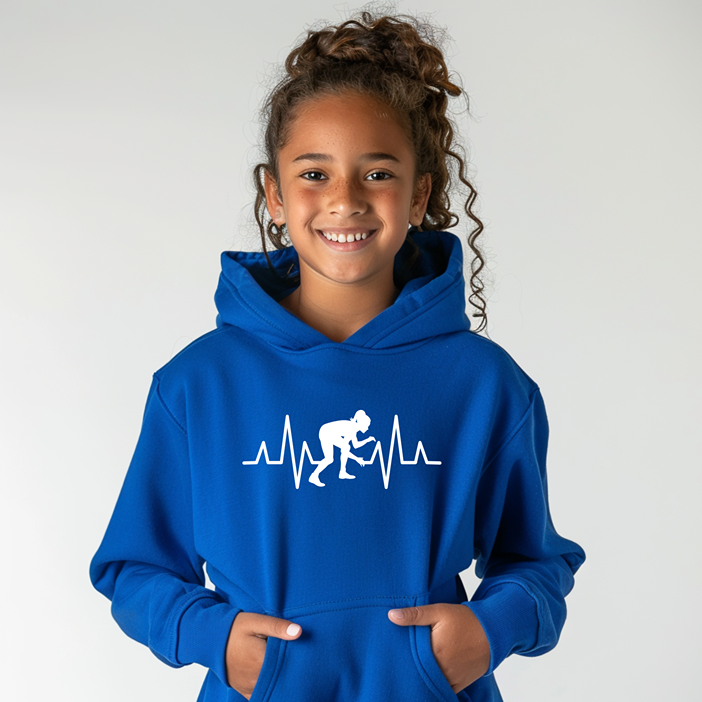 Girls Wrestling Women Wrestler Gift Female Wrestle Youth Hoodie Heavy Blend Hooded Sweatshirt