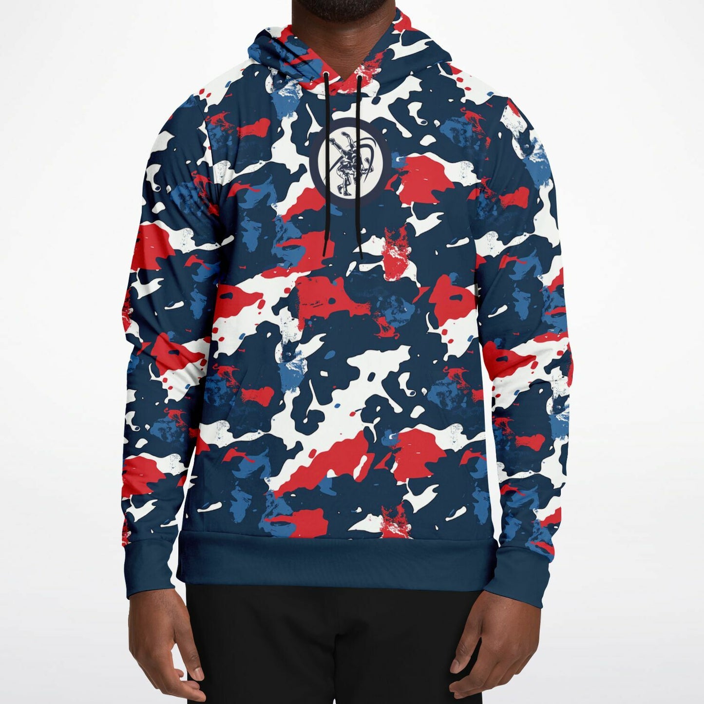 4Wrestlers Patriotic Camo Athletic Premium Hoodie - AOP Hoodie