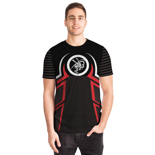 4Wrestlers Red, White and Black All Over Print Premium T-shirt