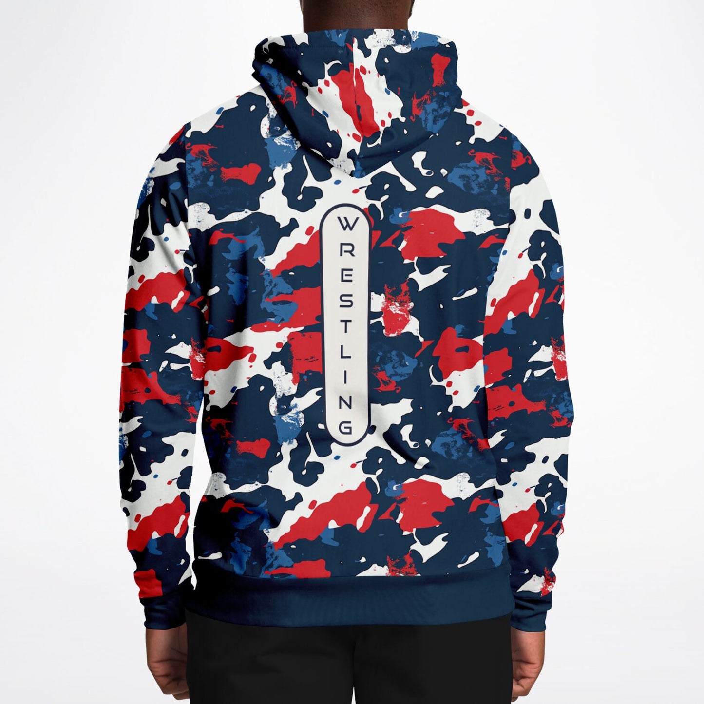 4Wrestlers Patriotic Camo Athletic Premium Hoodie - AOP Hoodie