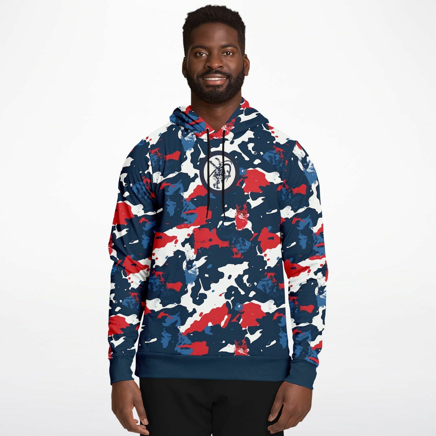 4Wrestlers Patriotic Camo Athletic Premium Hoodie - AOP Hoodie