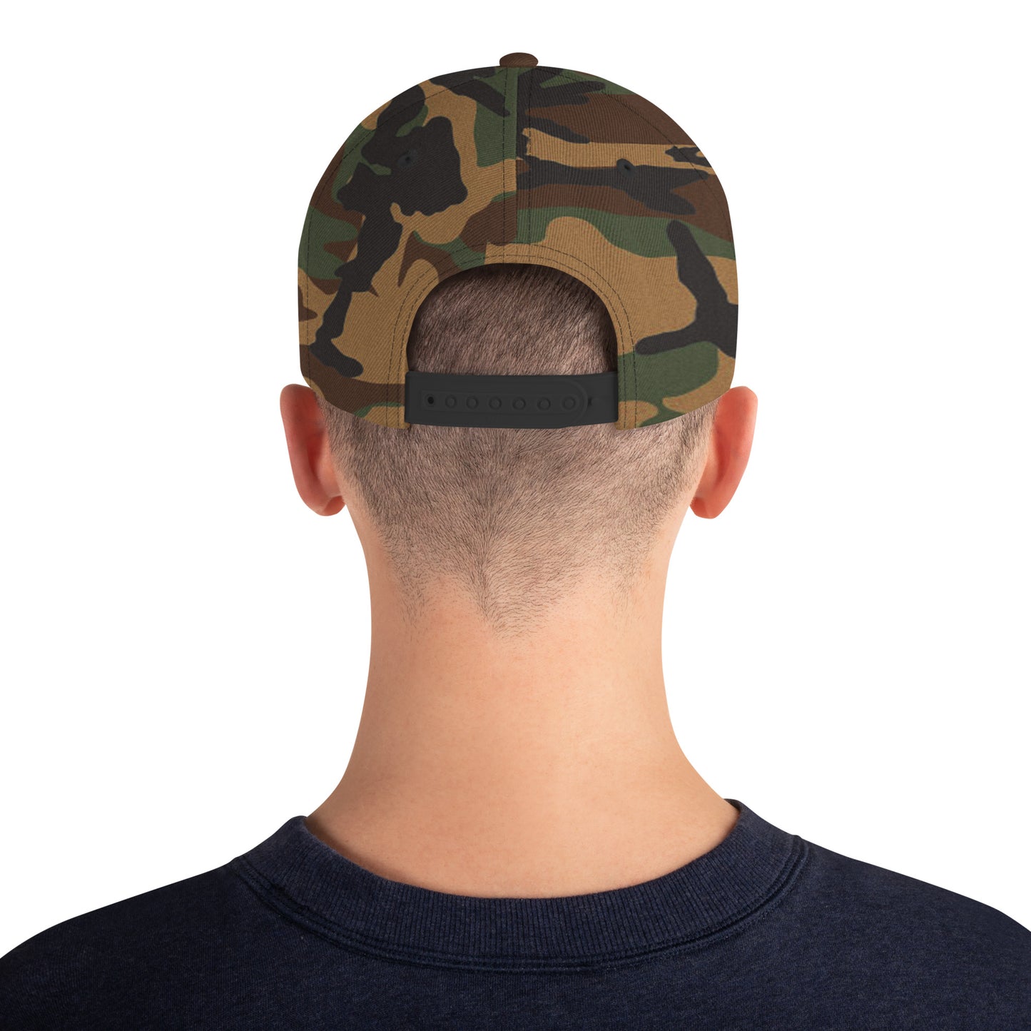 4Wrestlers Logo Camo Flat Bill Snapback Hat