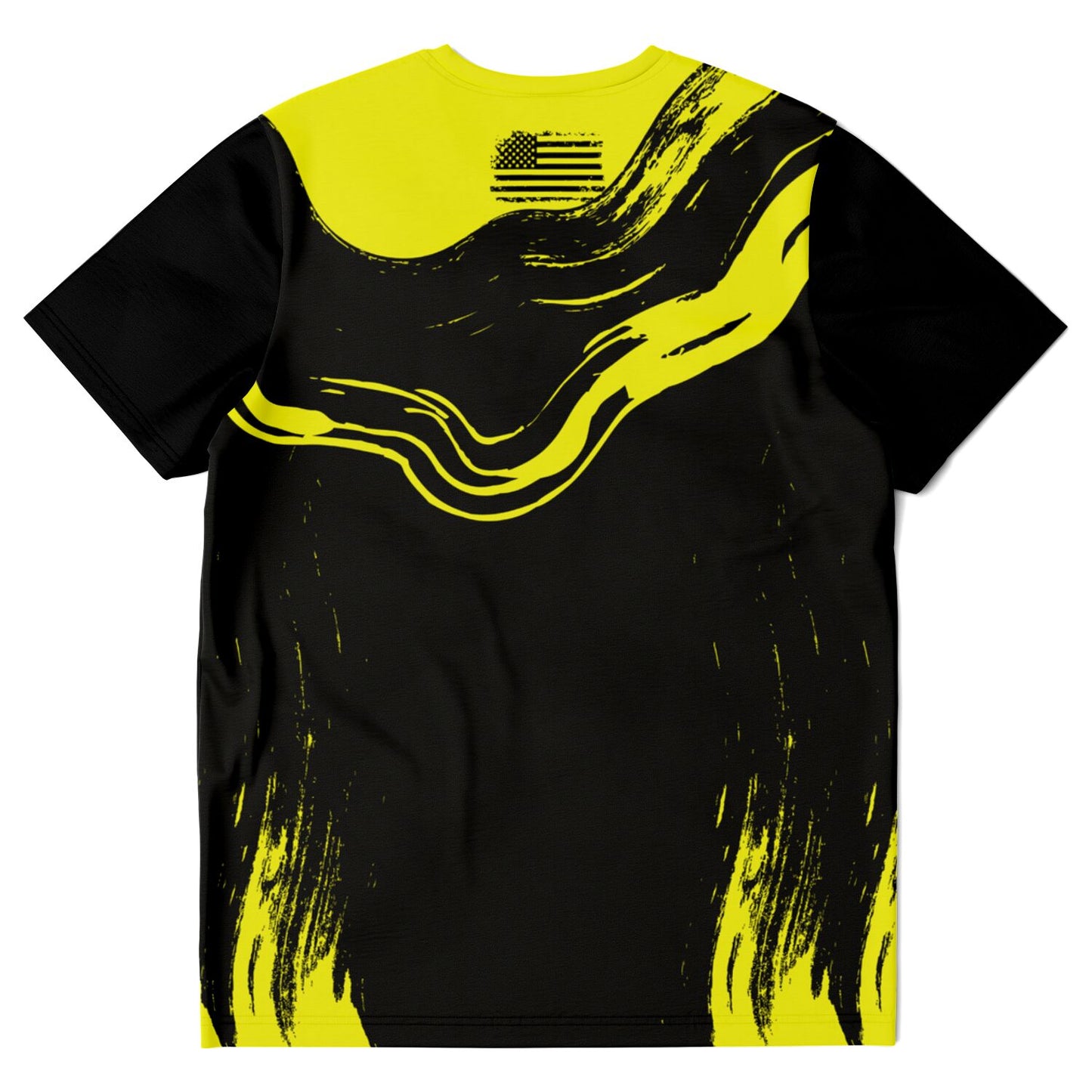 Wrestling Black and Neon Green Abstract All Over Print Premium T-shirt