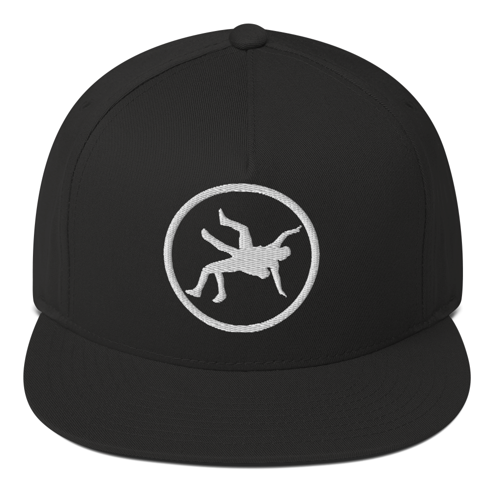 4Wrestlers Logo Flat Bill Snapback Cap