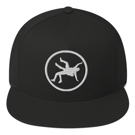 4Wrestlers Logo Flat Bill Snapback Cap