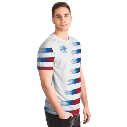 Patriotic USA Flag Themed Wresting All Over Print T-shirt