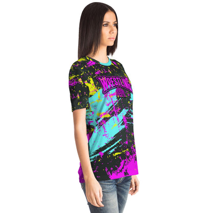 4Wrestlers Midnight Splatter Womens Wrestling All Over Print T-shirt