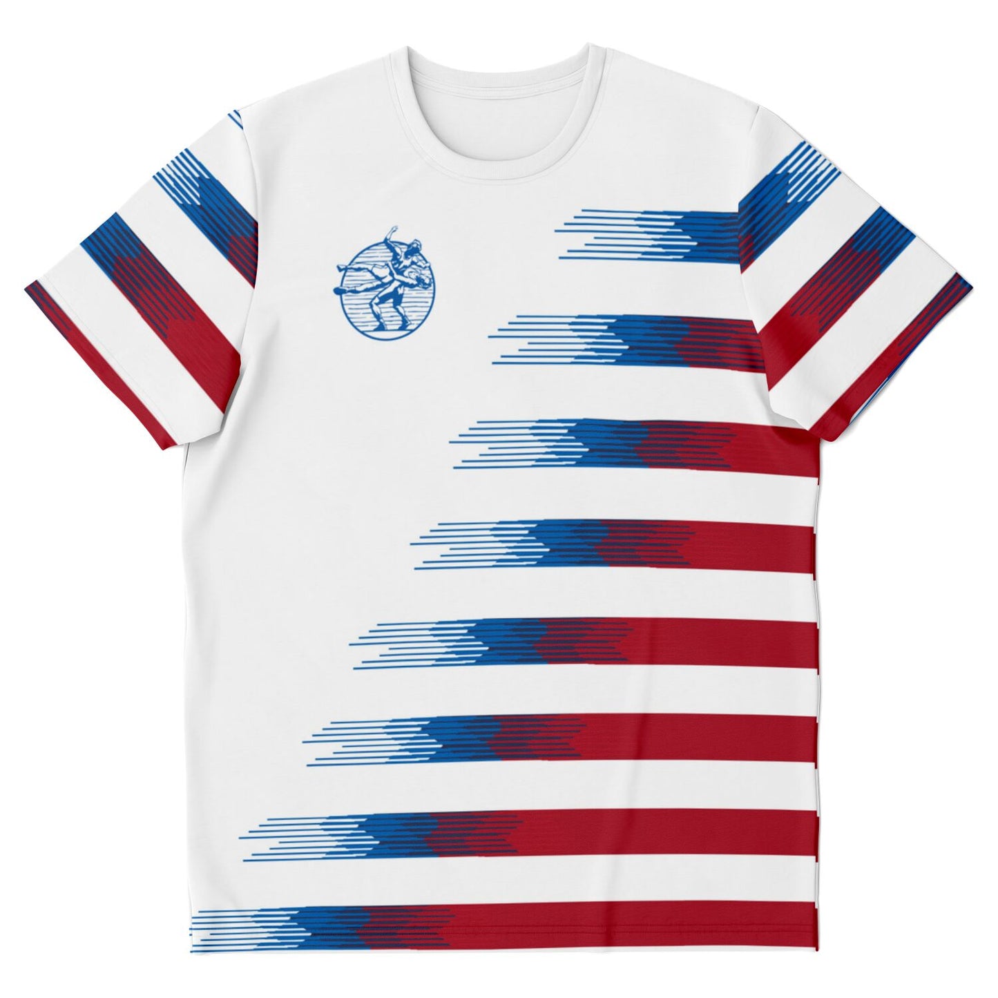 Patriotic USA Flag Themed Wresting All Over Print T-shirt