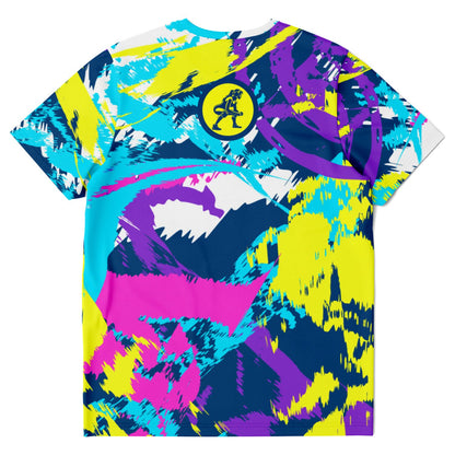 4Wrestlers Leave It All On The Mat Purple Splatter Womens Wrestling T-shirt