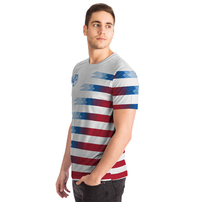 Patriotic USA Flag Themed Wresting All Over Print T-shirt