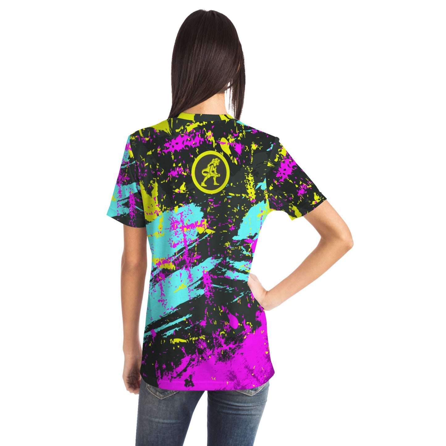 4Wrestlers Midnight Splatter Womens Wrestling All Over Print T-shirt