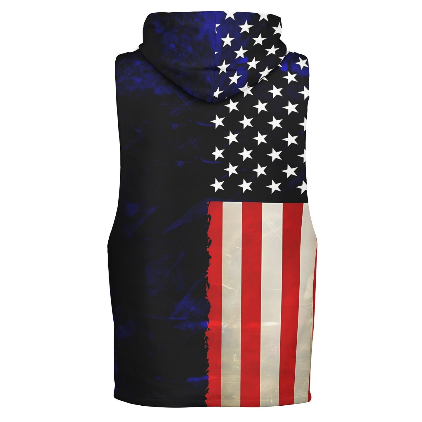 American Flag Wrestling Sleeveless Hoodie