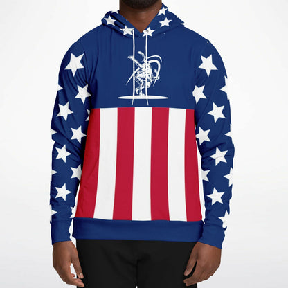 USA American Flag Wrestling Athletic Hoodie - AOP
