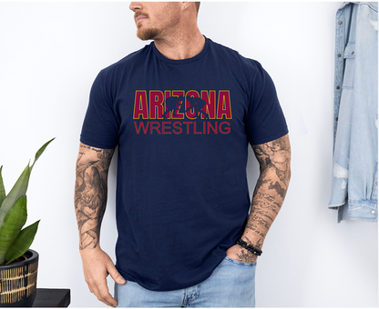 Arizona Wrestler The Grand Canyon State Gift Unisex Softstyle Freestyle Wrestling T-Shirt Gender Neutral Tee