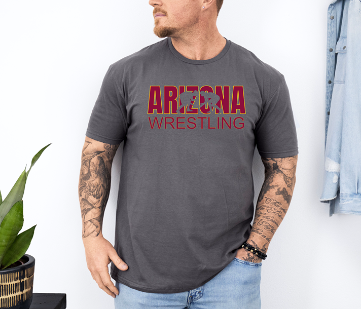 Arizona Wrestler The Grand Canyon State Gift Unisex Softstyle Freestyle Wrestling T-Shirt Gender Neutral Tee