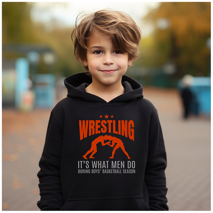 Wrestling Attire Wear Gift for Wrestler Boys Youth Hoodie Heavy Blend Hooded Sweatshirt