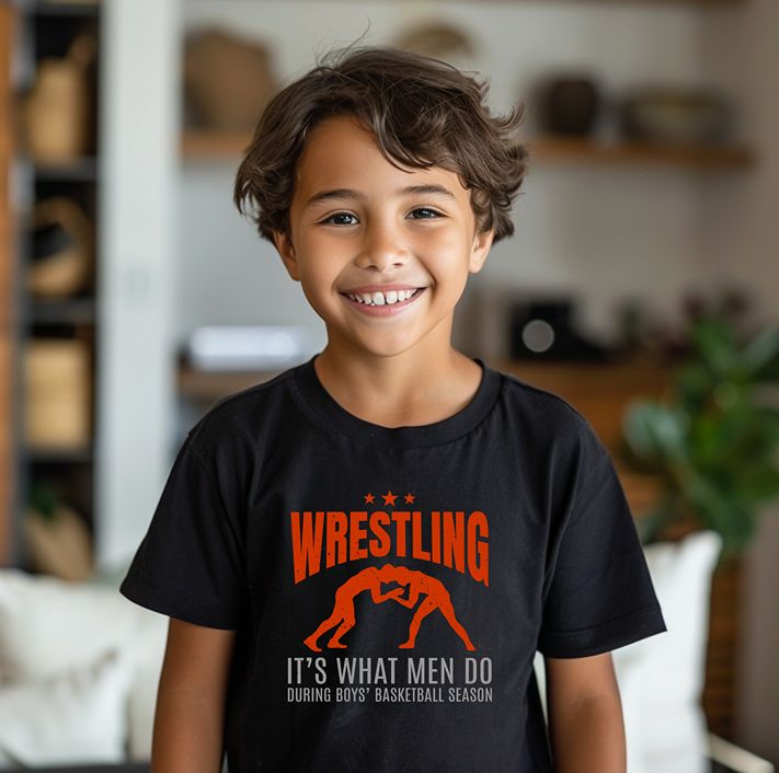 Funny Wrestling Quote Gift for Wrestler Youth Freestyle Wrestling T-Shirt Kids Wrestler Tee