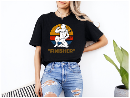 Retro Style Women Wrestler Female Wrestle Girl Wrestling Mom product Unisex Softstyle T-Shirt