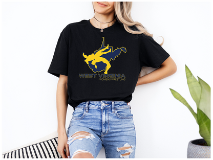 West Virginia Women Wrestling High School Girl Wrestler Team product Unisex Softstyle T-Shirt