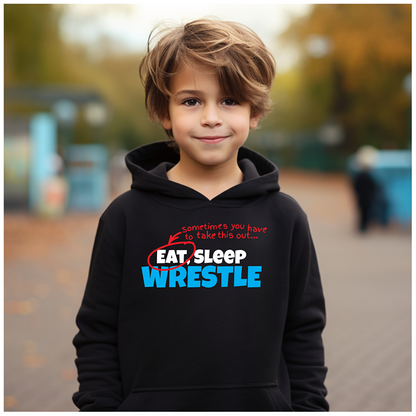 Wrestling Coach Gifts Eat Sleep Wrestle product Youth Hoodie Heavy Blend Hooded Sweatshirt