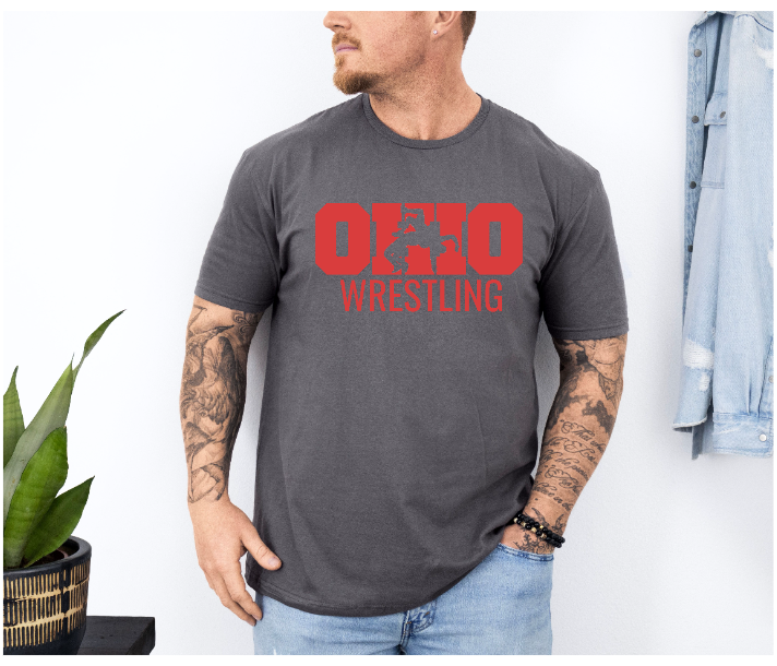 State of Ohio Wrestling Unisex Softstyle Freestyle Wrestling T-Shirt Gender Neutral Tee