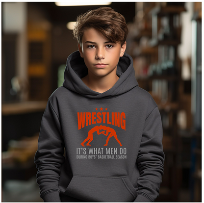 Wrestling Attire Wear Gift for Wrestler Boys Youth Hoodie Heavy Blend Hooded Sweatshirt