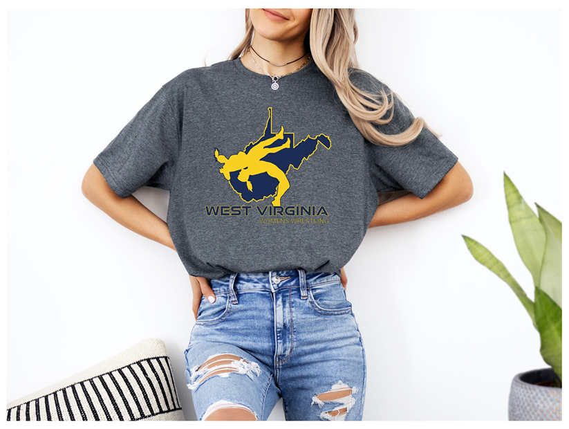 West Virginia Women Wrestling High School Girl Wrestler Team product Unisex Softstyle T-Shirt