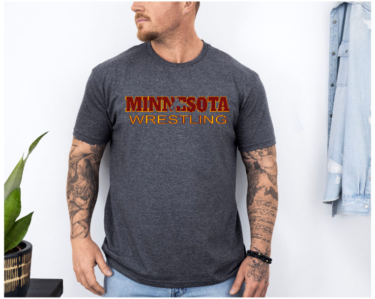 Minnesota Wrestling Wrestler Gift Unisex Softstyle Freestyle Wrestling T-Shirt Gender Neutral Tee