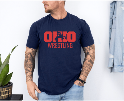 State of Ohio Wrestling Unisex Softstyle Freestyle Wrestling T-Shirt Gender Neutral Tee