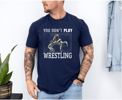 Wrestling Funny Quote Gift for Wrestler Wrestle Coach Unisex Softstyle Freestyle Wrestling T-Shirt Gender Neutral Tee