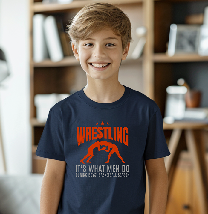 Funny Wrestling Quote Gift for Wrestler Youth Freestyle Wrestling T-Shirt Kids Wrestler Tee