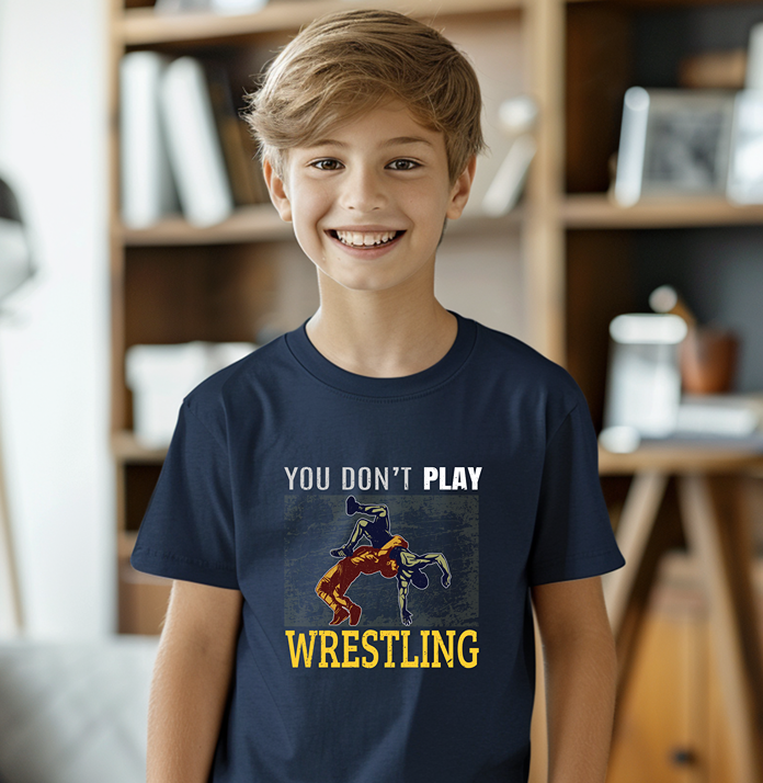 Funny Wrestling Gift for Wrestler Youth Freestyle Wrestling T-Shirt Kids Wrestler Tee