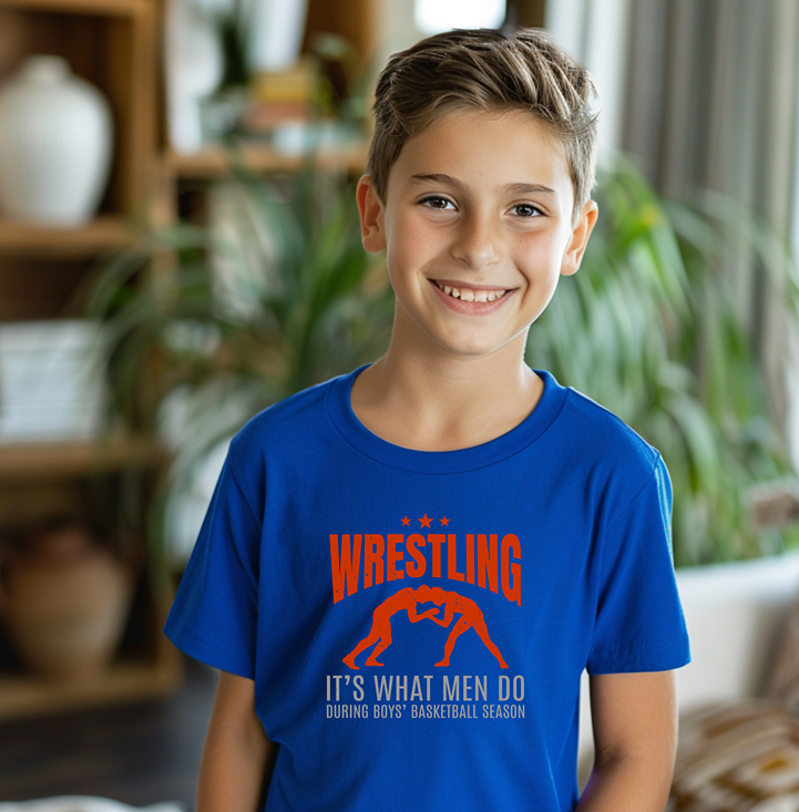 Funny Wrestling Quote Gift for Wrestler Youth Freestyle Wrestling T-Shirt Kids Wrestler Tee