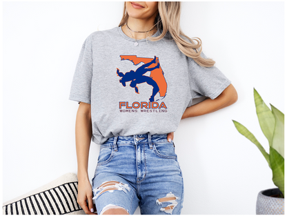 Florida Women Wrestling Girls High School Wrestler Team Gift design Unisex Softstyle T-Shirt