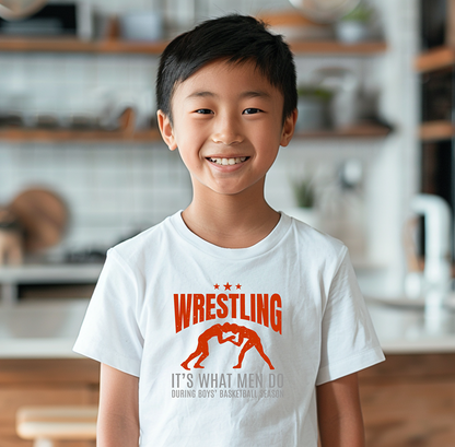 Funny Wrestling Quote Gift for Wrestler Youth Freestyle Wrestling T-Shirt Kids Wrestler Tee