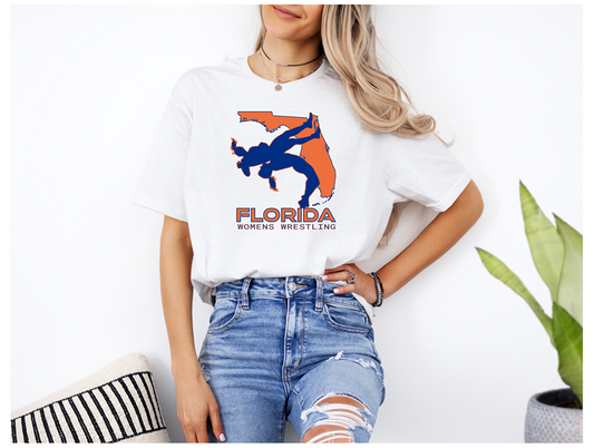 Florida Women Wrestling Girls High School Wrestler Team Gift design Unisex Softstyle T-Shirt