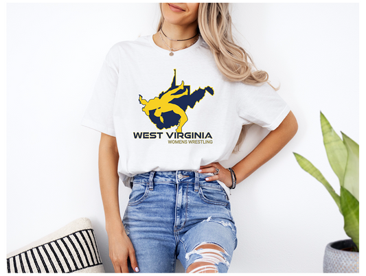 West Virginia Women Wrestling High School Girl Wrestler Team product Unisex Softstyle T-Shirt