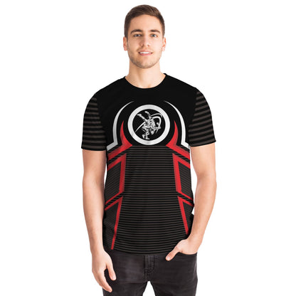 4Wrestlers Red, White and Black All Over Print Premium T-shirt