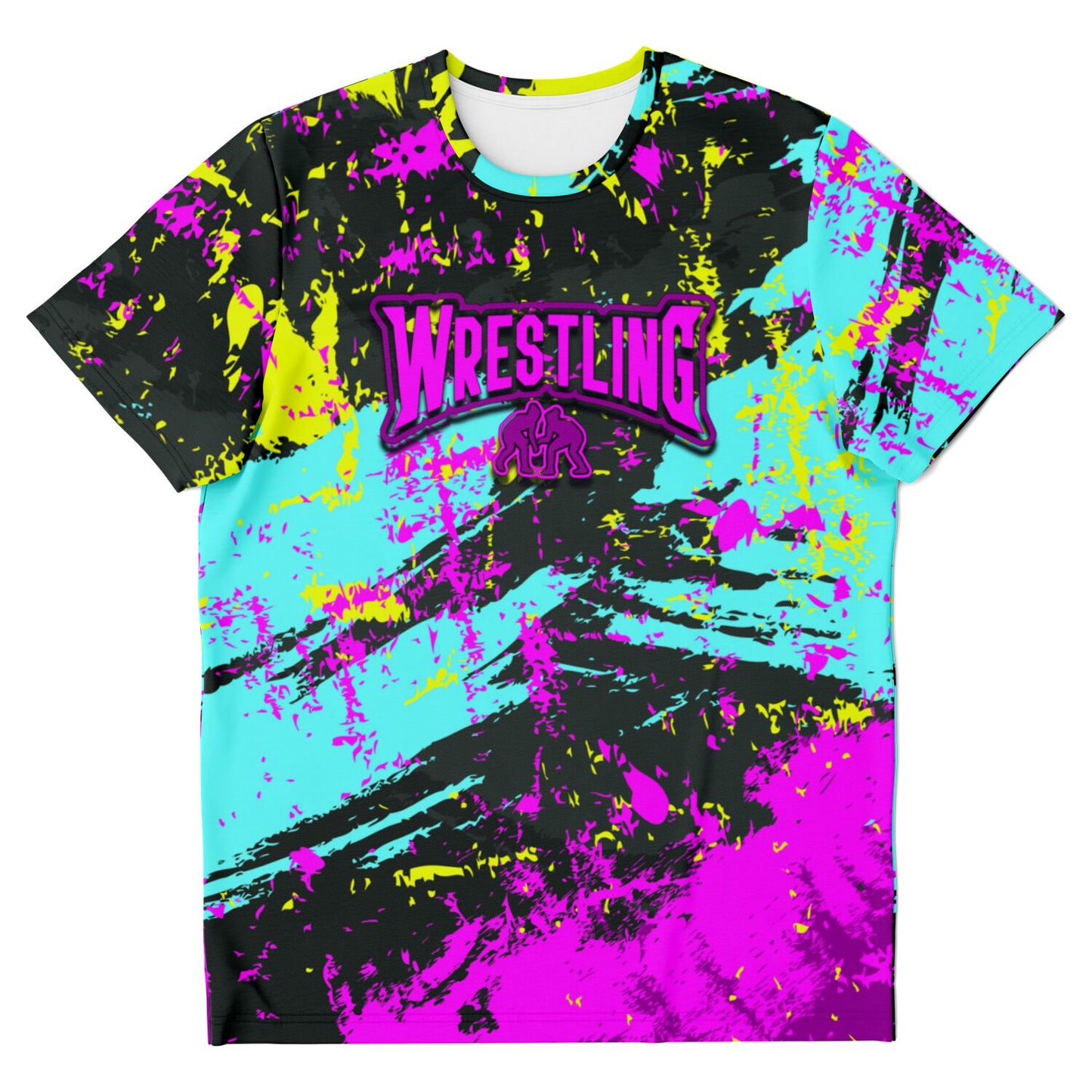 4Wrestlers Midnight Splatter Womens Wrestling All Over Print T-shirt