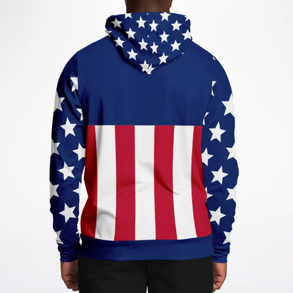 USA American Flag Wrestling Athletic Hoodie - AOP