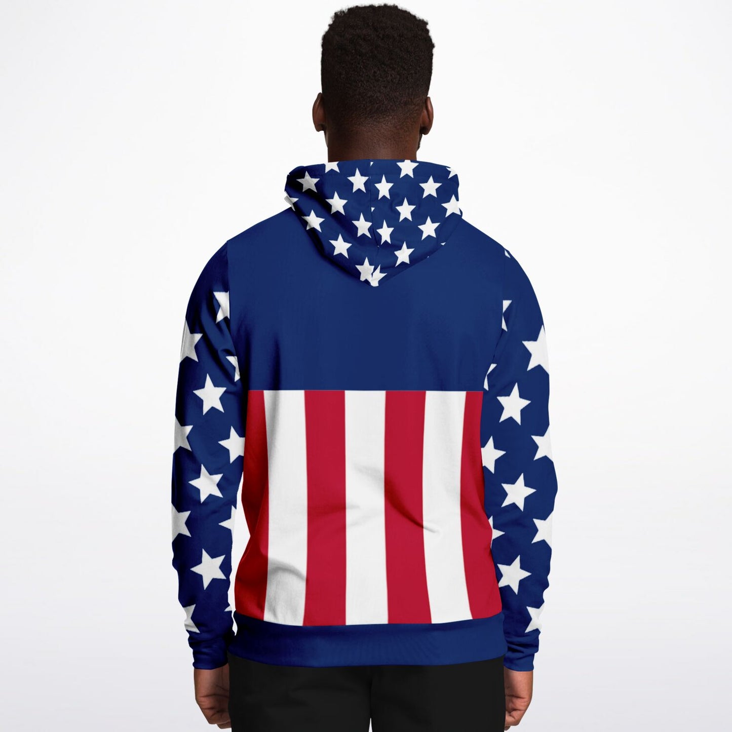 USA American Flag Wrestling Athletic Hoodie - AOP